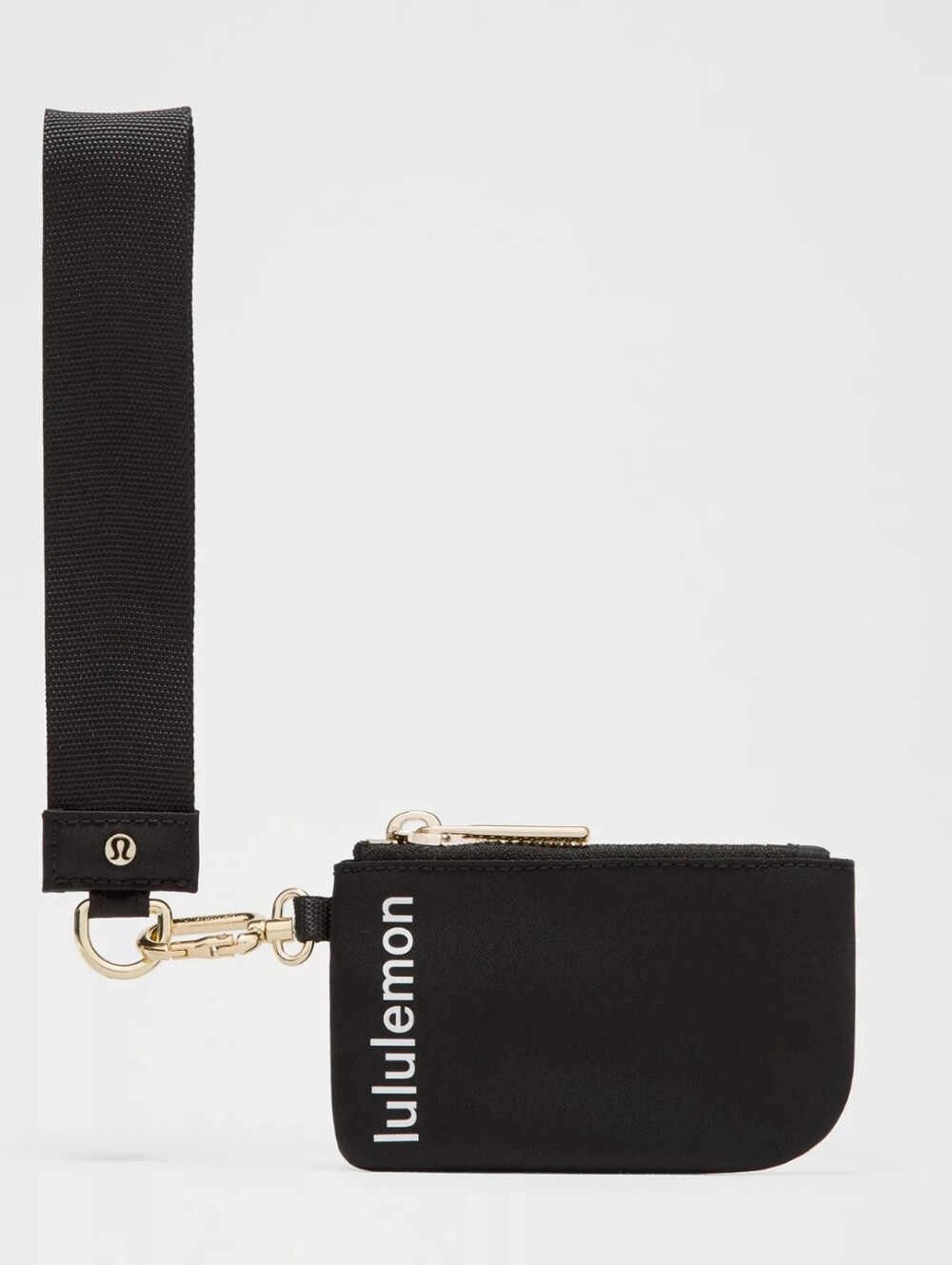 Lululemon Nylon Zip Pouch, Clip, Wrist Strap, Black, NWOT